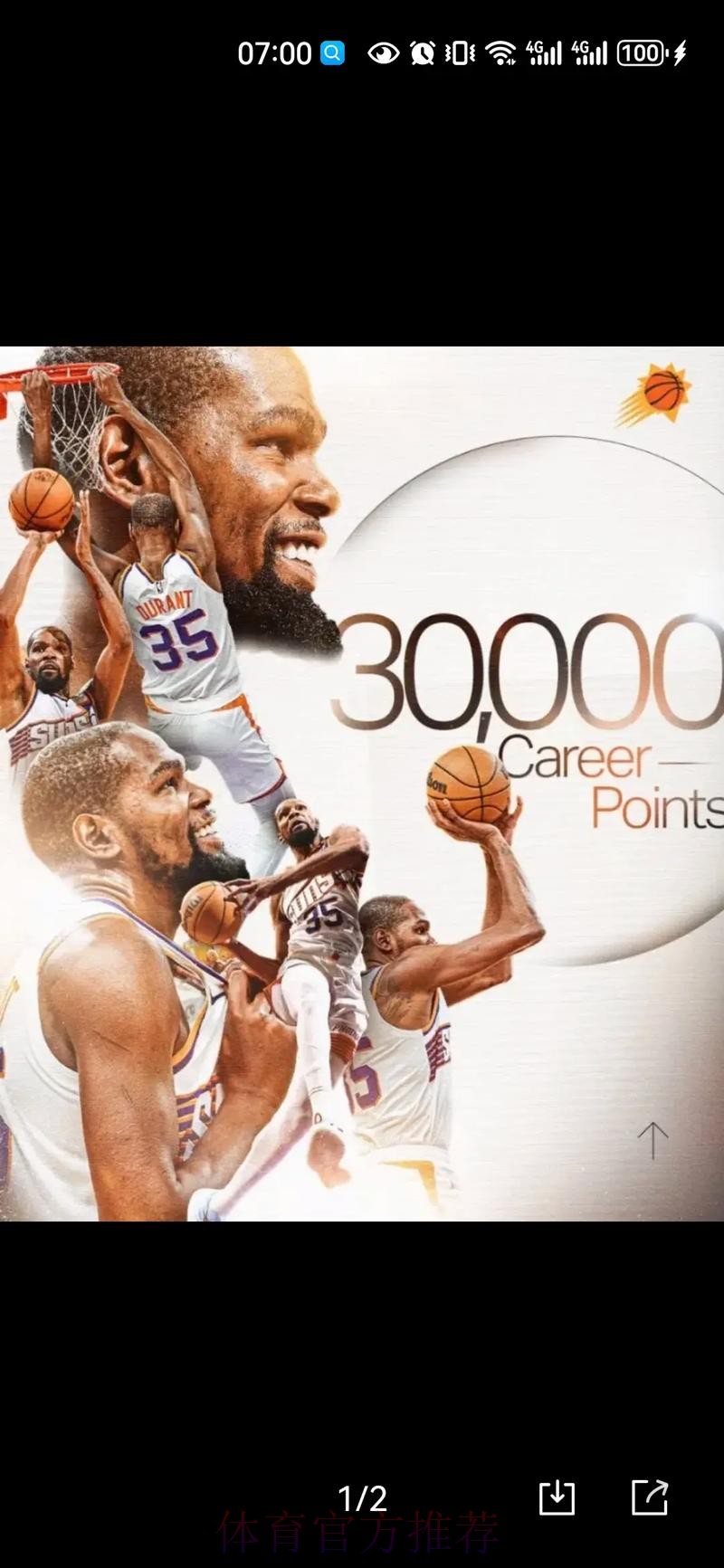 杜兰特谈里程碑:我非常感谢所有帮助我走到今天的人 杜兰特谈里程碑:我非常感谢所有帮助我走到今天的人